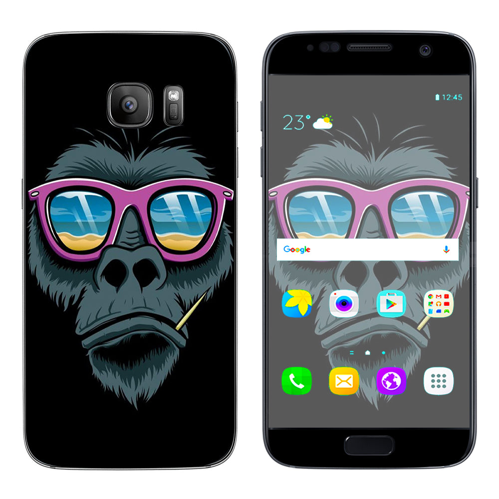  Chimp Toothpick Sunglasses Samsung Galaxy S7 Skin