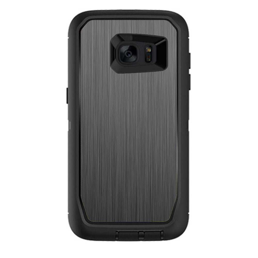  Brushed Metallic Pattern Otterbox Defender Samsung Galaxy S7 Edge Skin