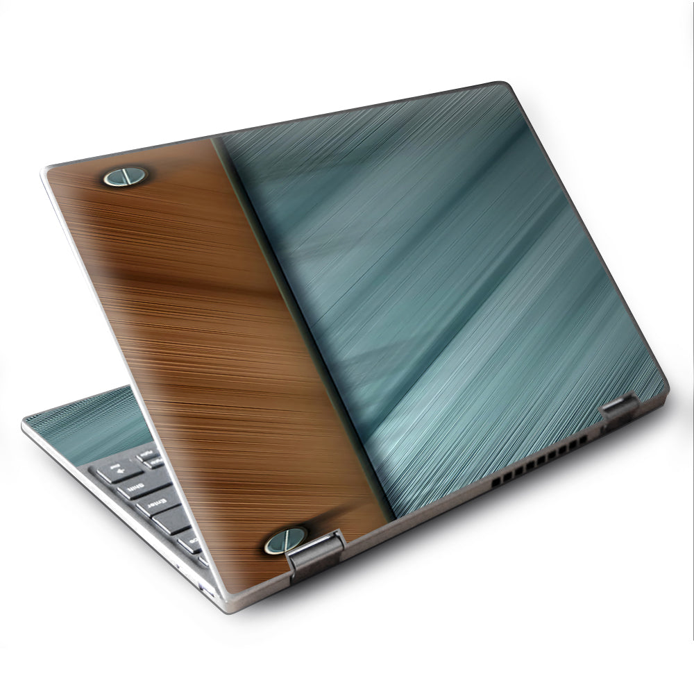  Blue Brown Rivets Metal Panel Lenovo Yoga 710 11.6" Skin