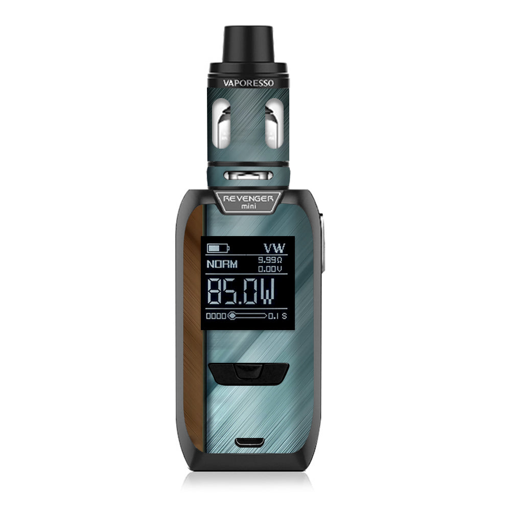  Blue Brown Rivets Metal Panel Vaporesso Revenger Mini 85w Skin
