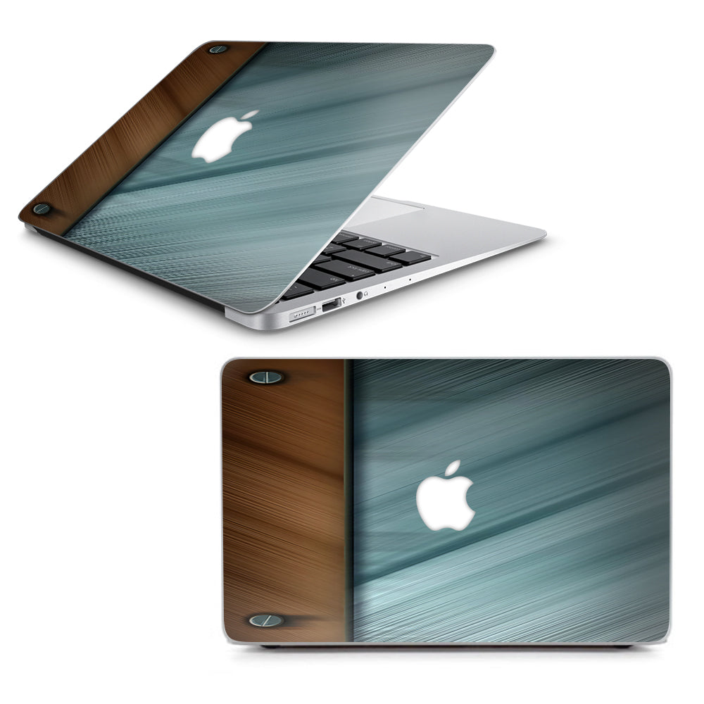  Blue Brown Rivets Metal Panel Macbook Air 13" A1369 A1466 Skin