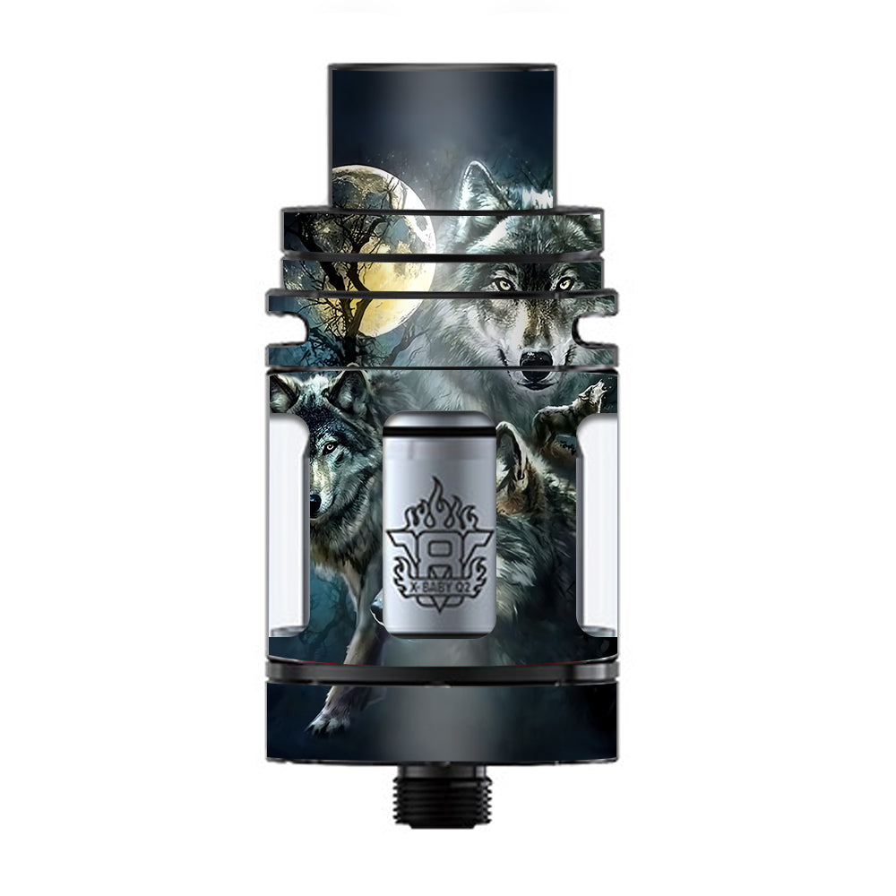  3 Wolves Moonlight TFV8 X-baby Tank Smok Skin