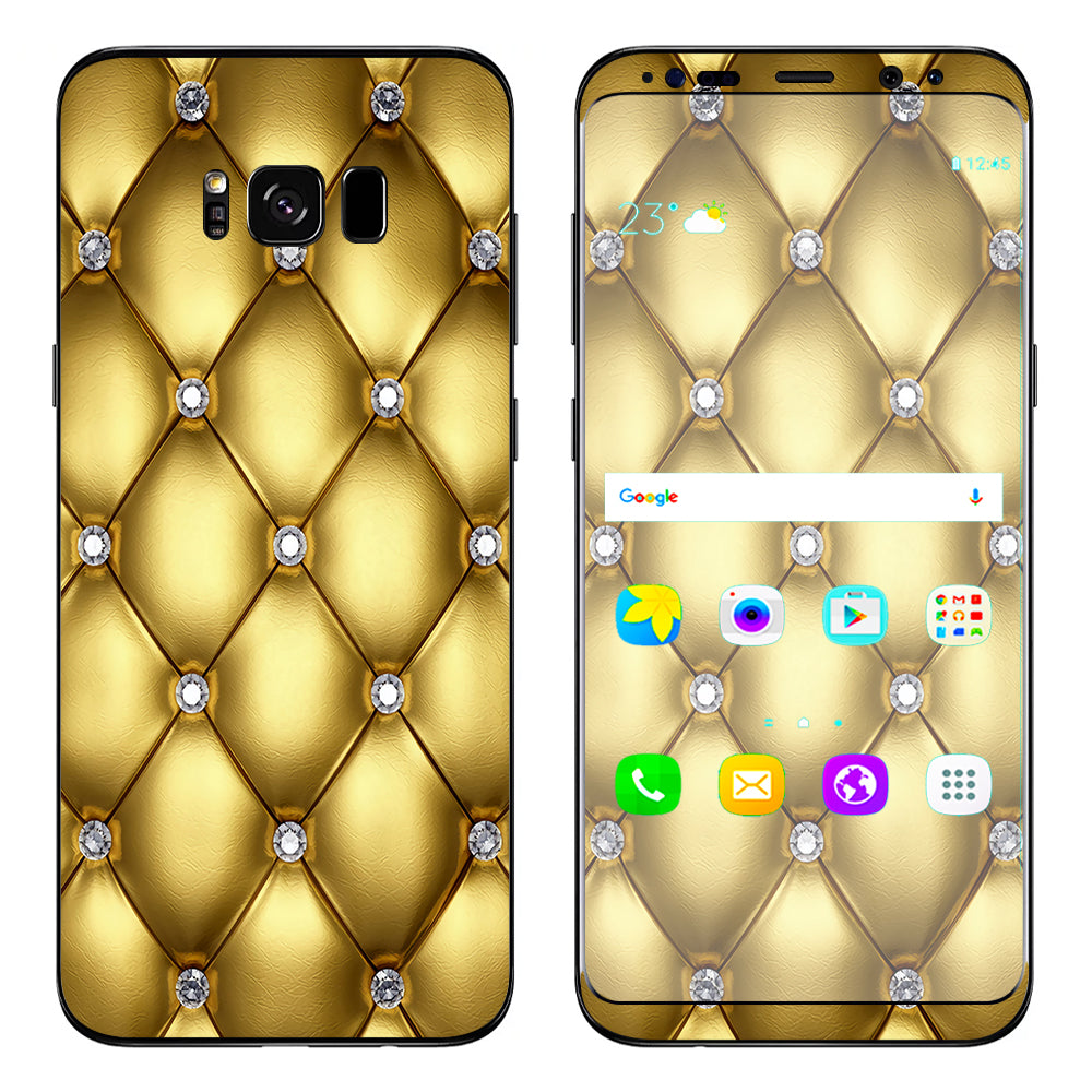  Gold Diamond Chesterfield Samsung Galaxy S8 Plus Skin