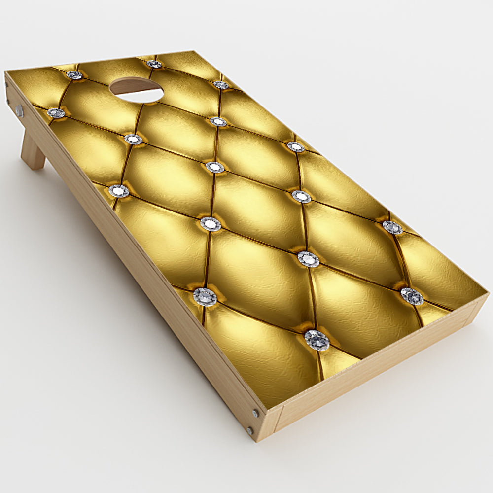  Gold Diamond Chesterfield Cornhole Game Boards  Skin