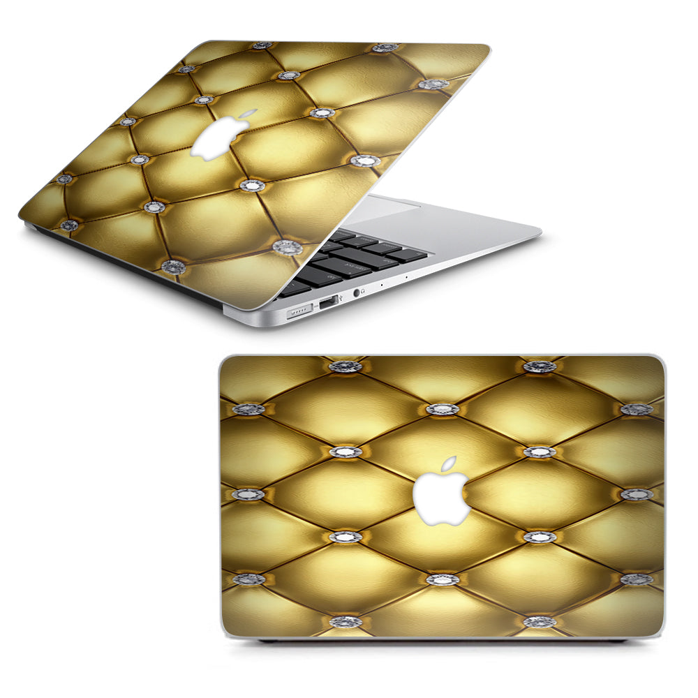  Gold Diamond Chesterfield Macbook Air 11" A1370 A1465 Skin