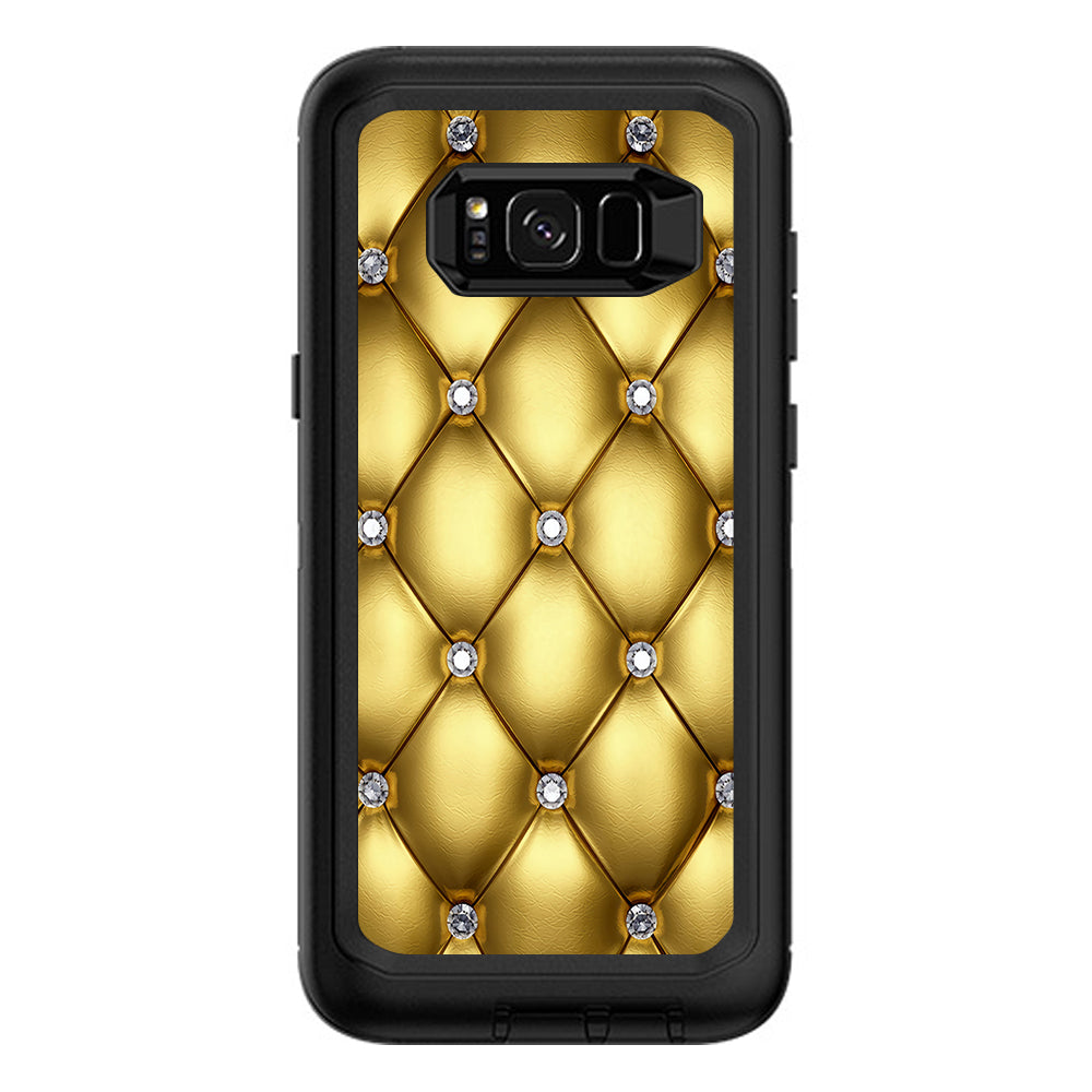  Gold Diamond Chesterfield Otterbox Defender Samsung Galaxy S8 Plus Skin