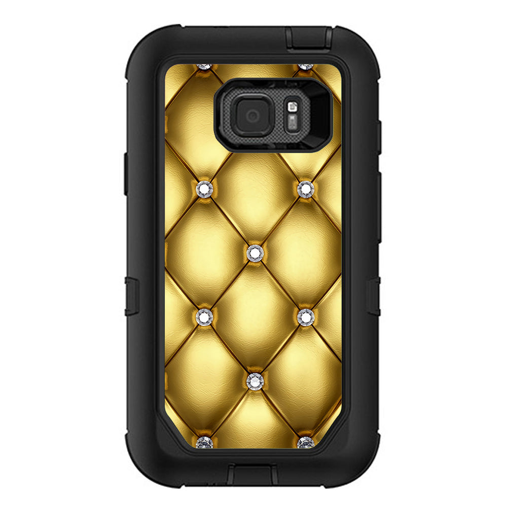  Gold Diamond Chesterfield Otterbox Defender Samsung Galaxy S7 Active Skin