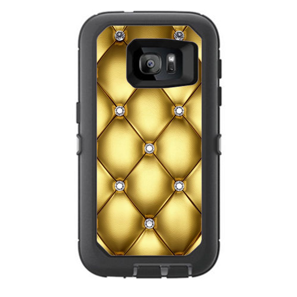  Gold Diamond Chesterfield Otterbox Defender Samsung Galaxy S7 Skin