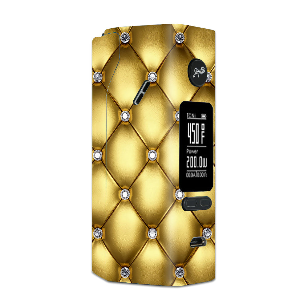  Gold Diamond Chesterfield Wismec Reuleaux RX 2/3 combo kit Skin