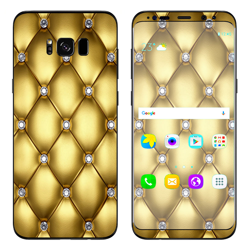  Gold Diamond Chesterfield Samsung Galaxy S8 Skin