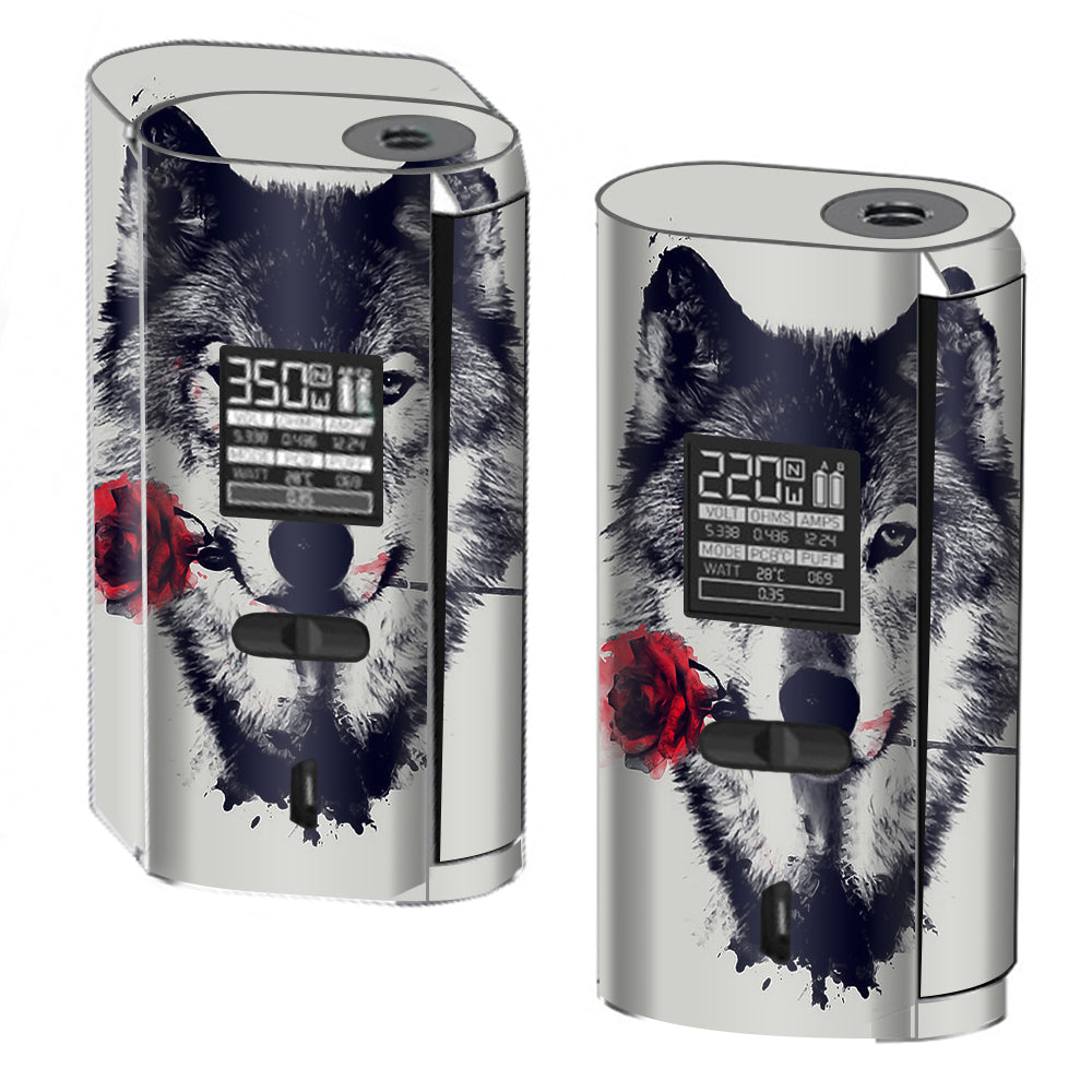 Wolf With Rose In Mouth Smok GX2/4 350w Skin