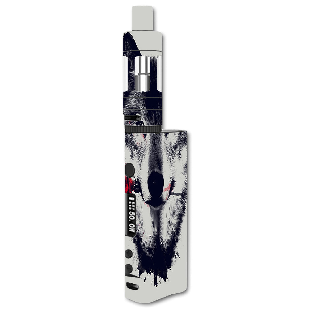  Wolf With Rose In Mouth Kangertech Subox Nano Skin