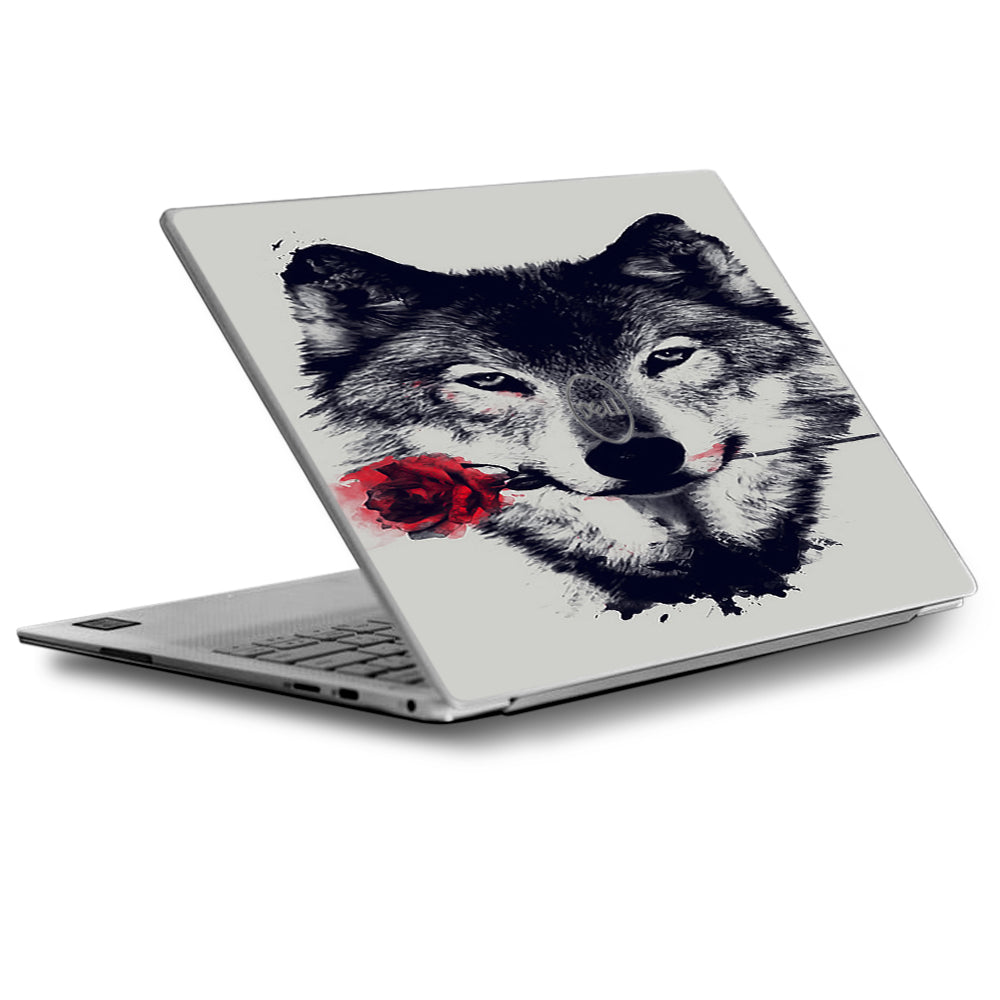  Wolf With Rose In Mouth Dell XPS 13 9370 9360 9350 Skin