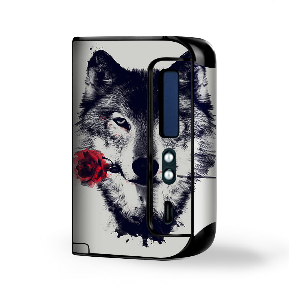  Wolf With Rose In Mouth Smok Osub King Skin