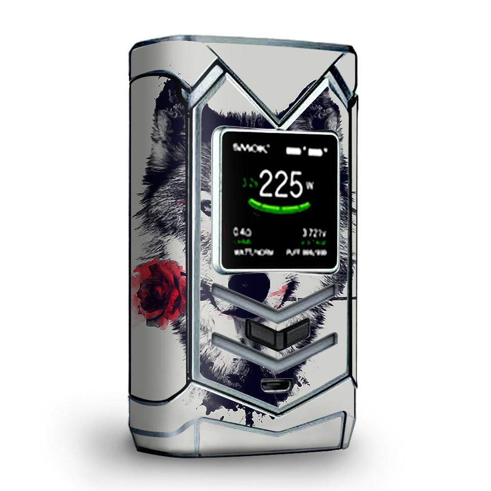  Wolf With Rose In Mouth Veneno Smok Skin