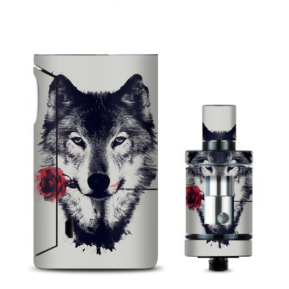  Wolf With Rose In Mouth Vaporesso Drizzle Fit Skin