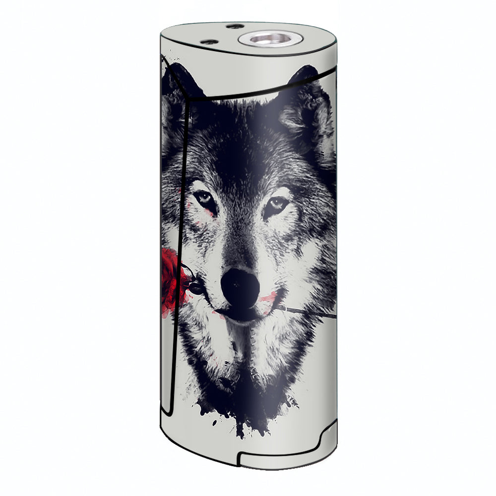  Wolf With Rose In Mouth Smok Priv V8 60w Skin