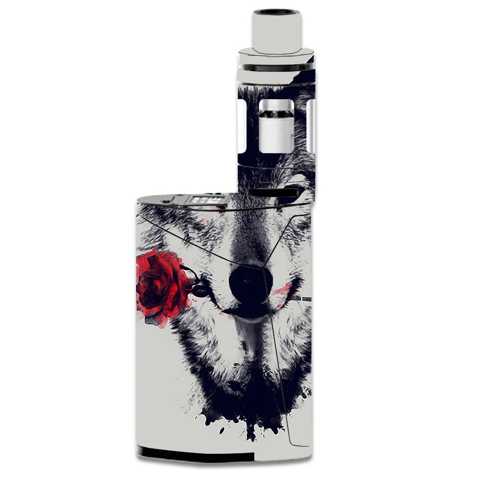  Wolf With Rose In Mouth Smok GX350 Skin