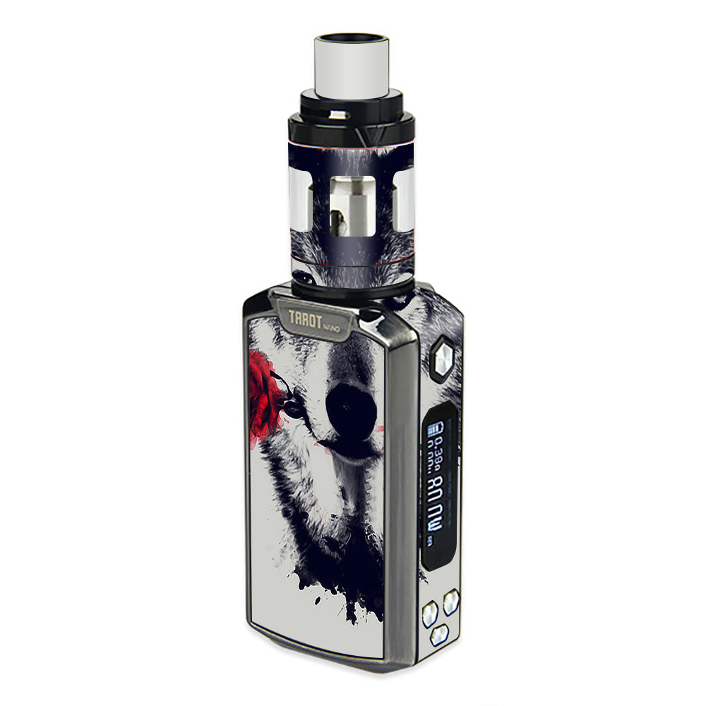  Wolf With Rose In Mouth Vaporesso  Tarot Nano Skin