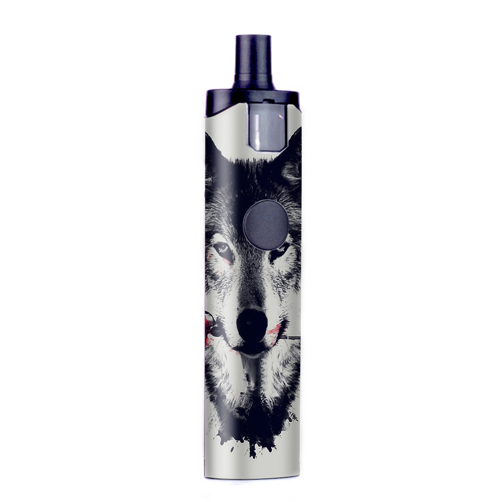  Wolf With Rose In Mouth Wismec Motiv Pod Skin