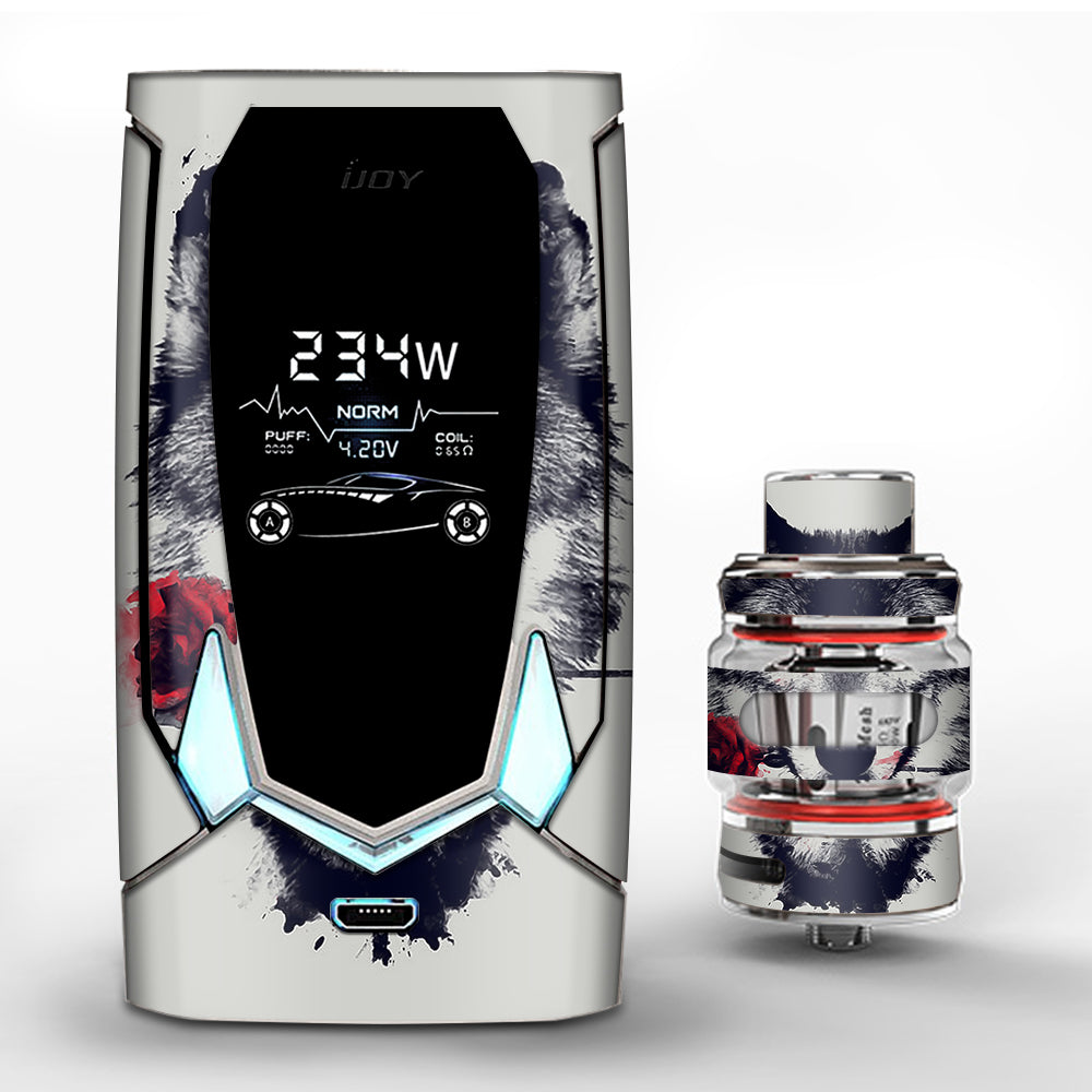  Wolf With Rose In Mouth iJoy Avenger 270 Skin
