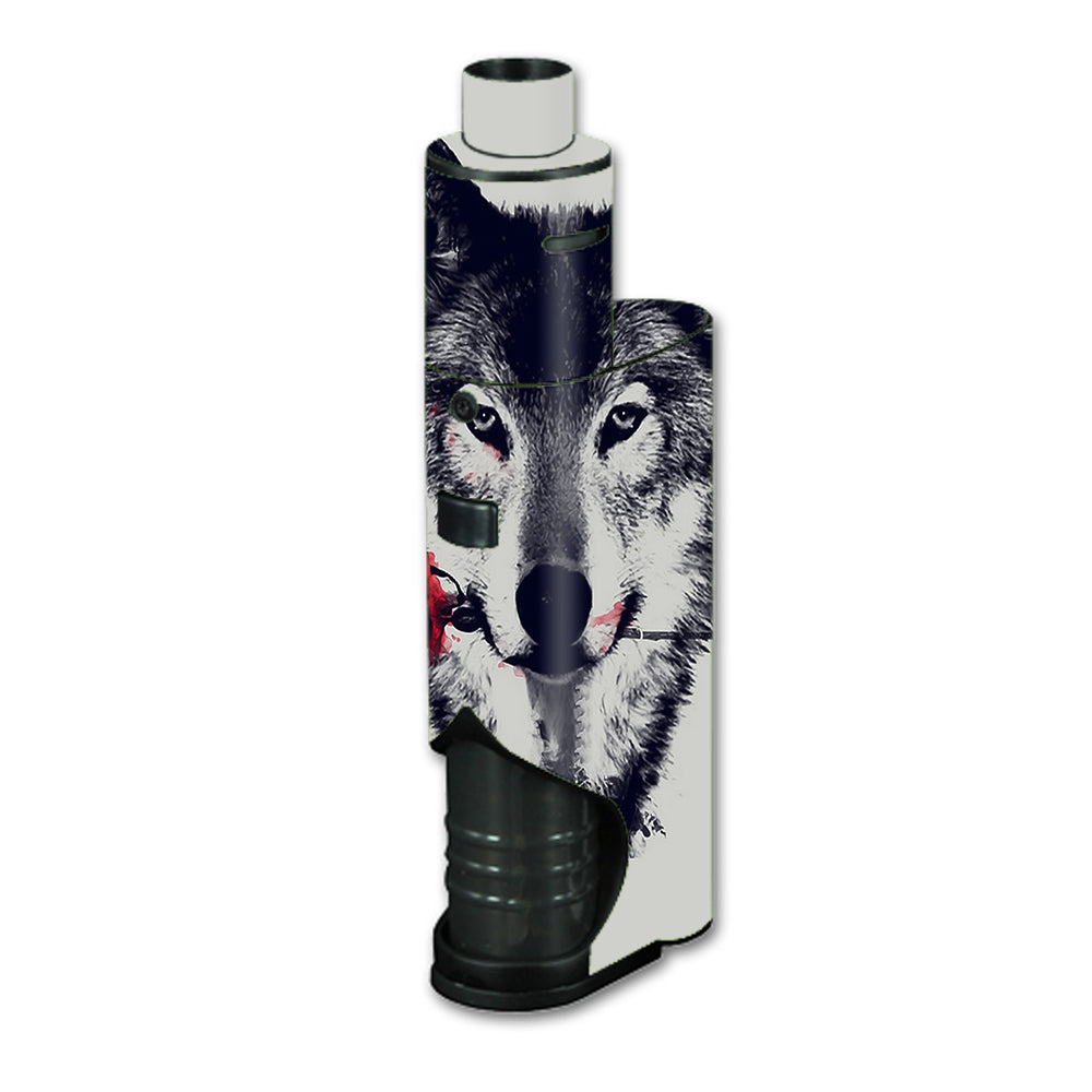  Wolf With Rose In Mouth Kangertech Dripbox Skin