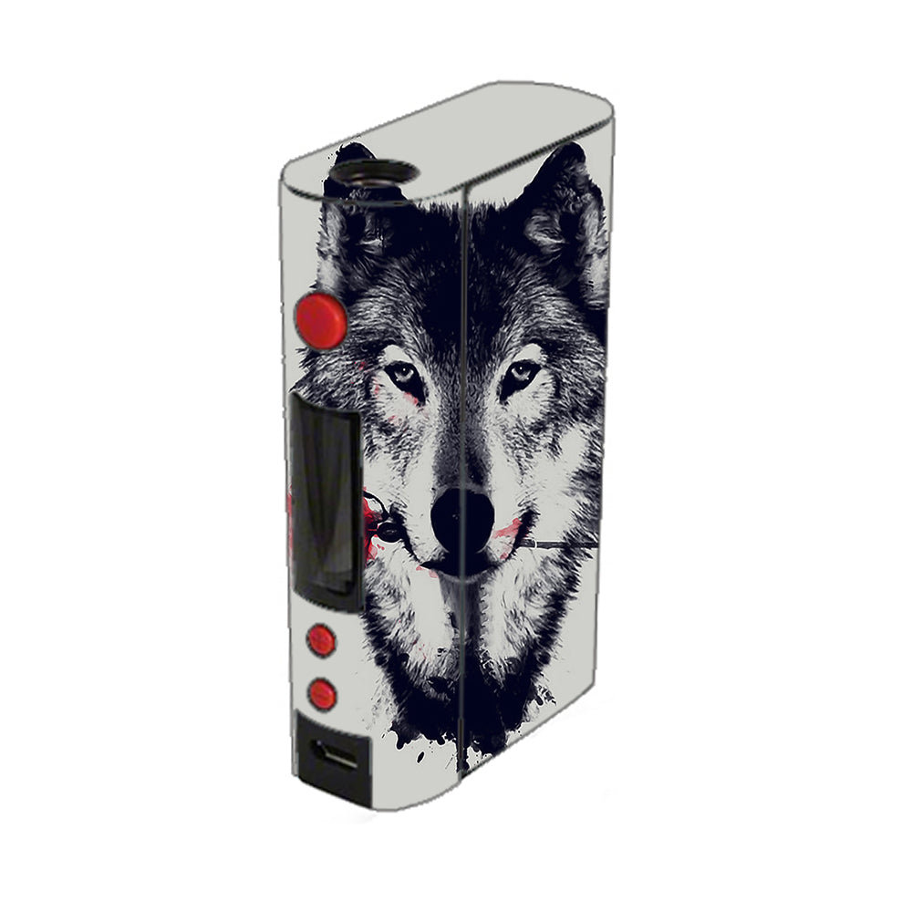  Wolf With Rose In Mouth Kangertech Kbox 200w Skin