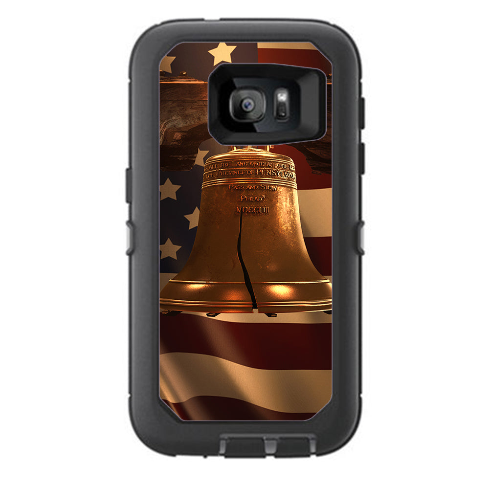  Liberty Bell America Strong Otterbox Defender Samsung Galaxy S7 Skin