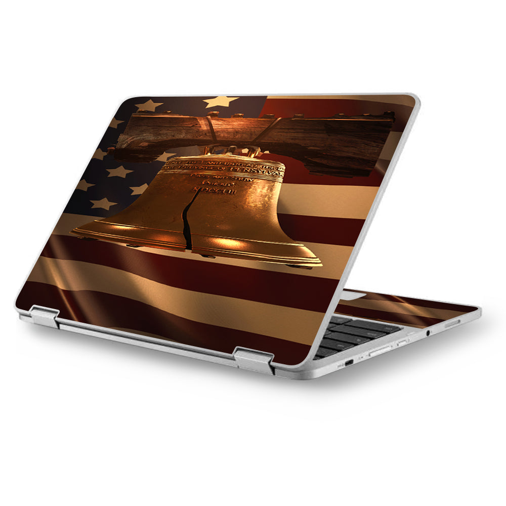  Liberty Bell America Strong Asus Chromebook Flip 12.5" Skin
