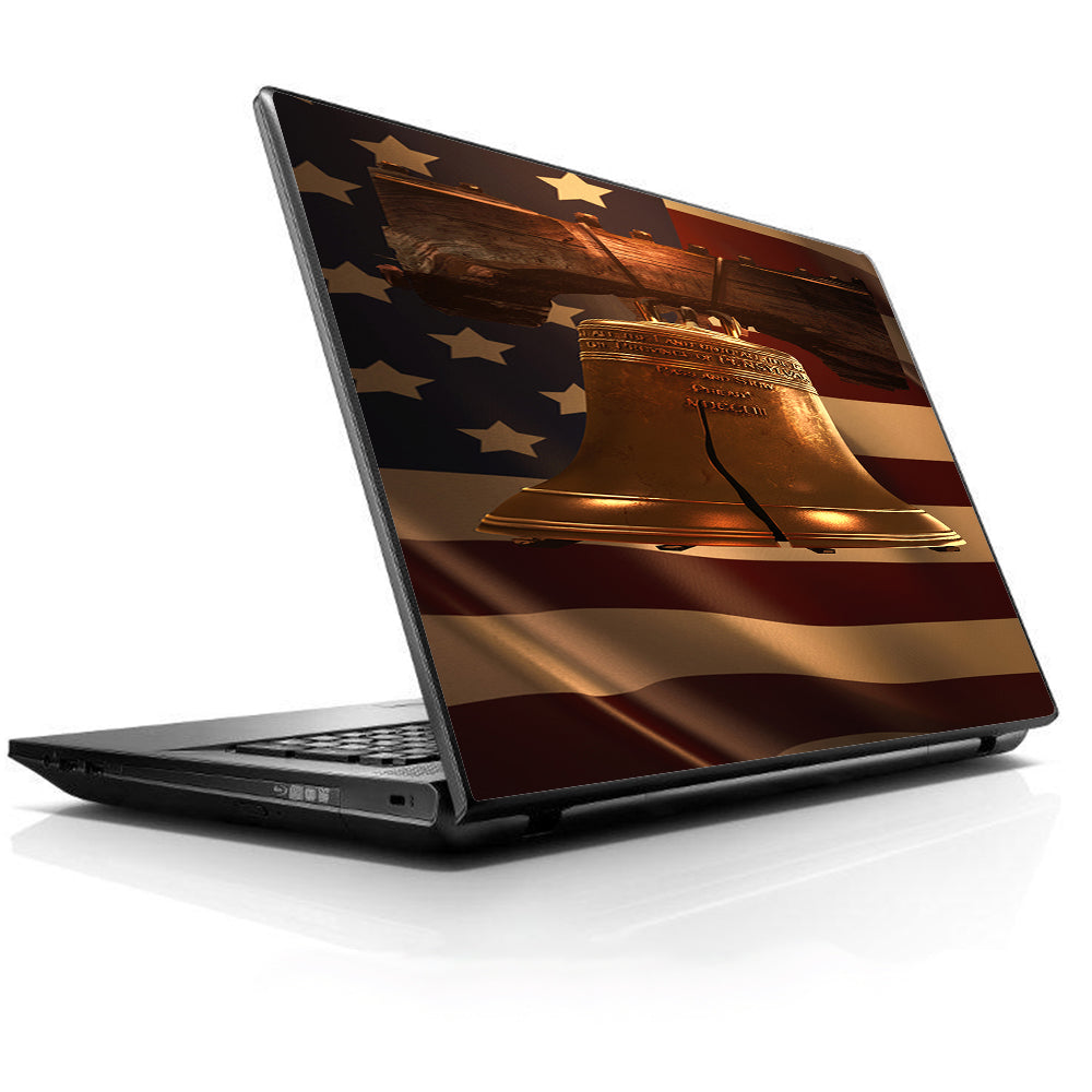  Liberty Bell America Strong Universal 13 to 16 inch wide laptop Skin