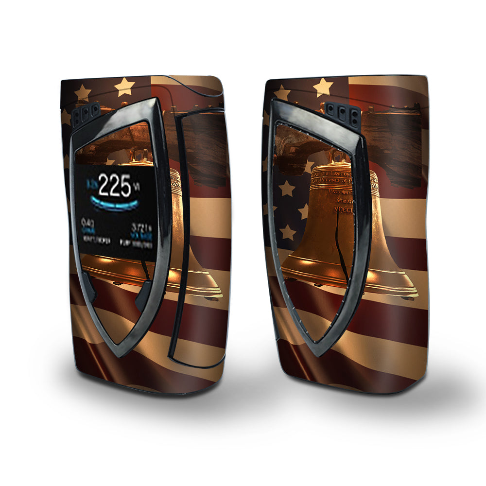 Skin Decal Vinyl Wrap for Smok Devilkin Kit 225w (includes TFV12 Prince Tank Skins) Vape Skins Stickers Cover / Liberty Bell America Strong