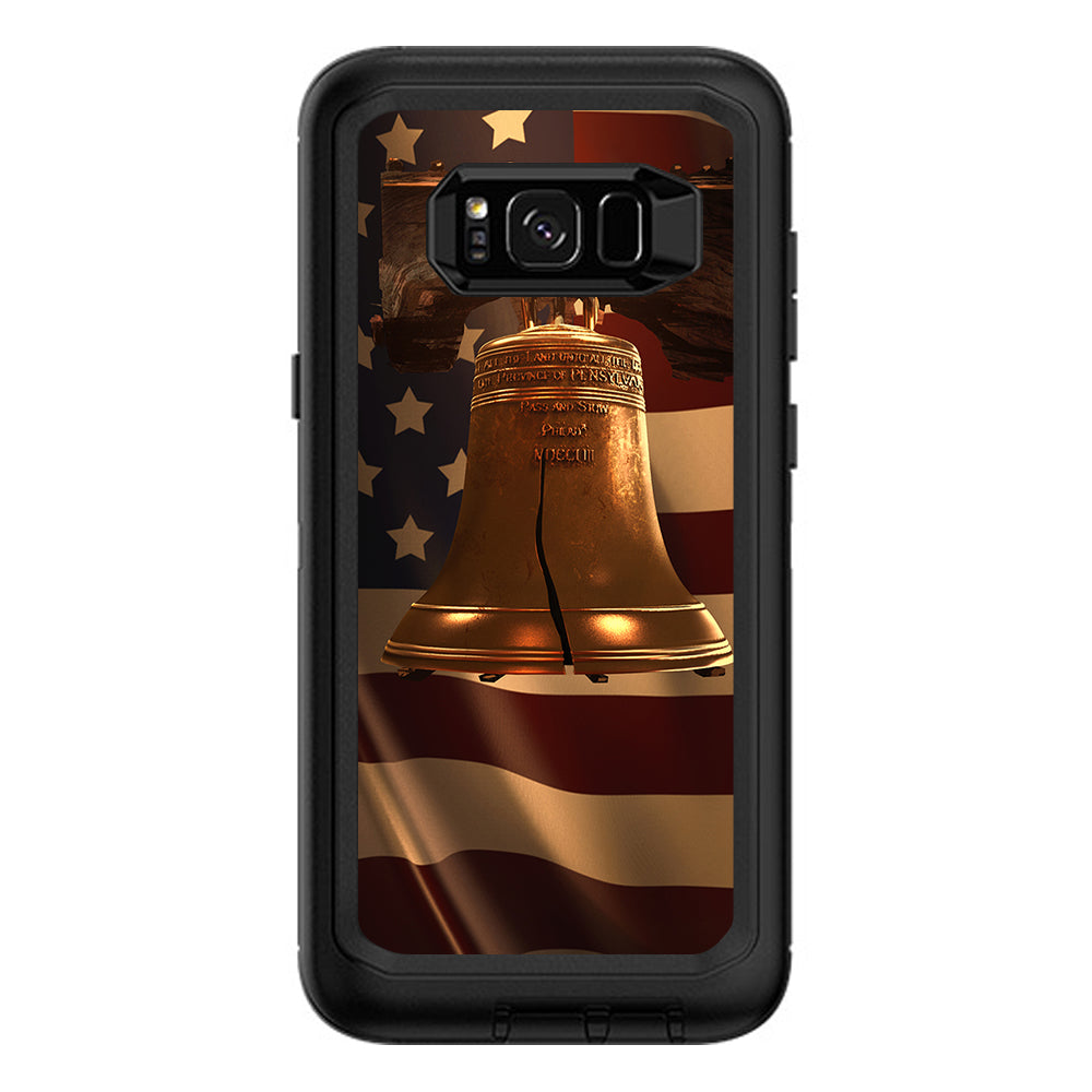  Liberty Bell America Strong Otterbox Defender Samsung Galaxy S8 Plus Skin