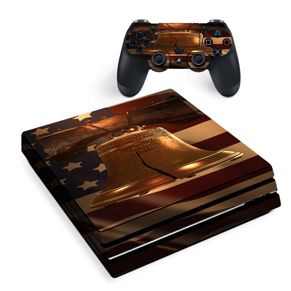 Liberty Bell America Strong Sony PS4 Pro Skin