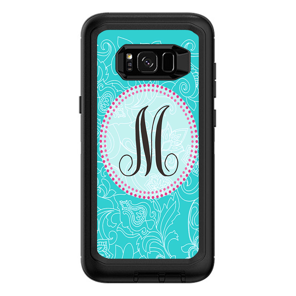  Monogram Letter M Otterbox Defender Samsung Galaxy S8 Plus Skin