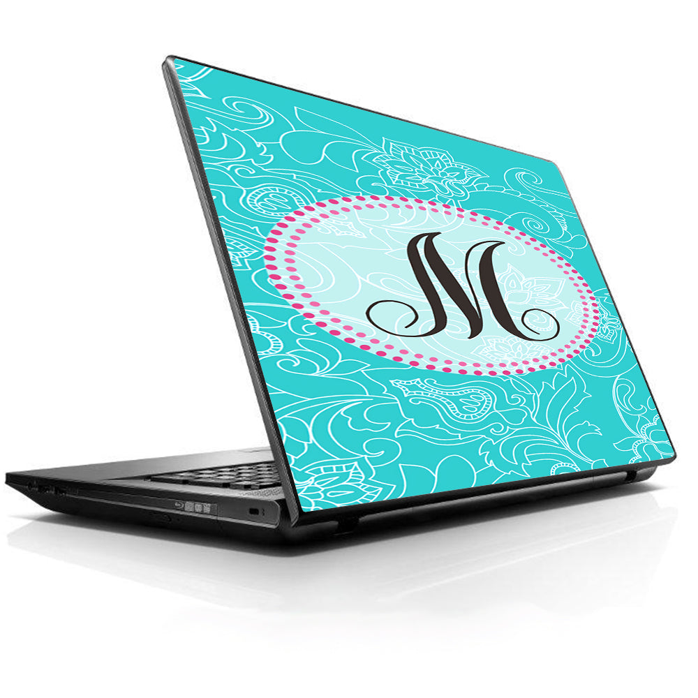  Monogram Letter M Universal 13 to 16 inch wide laptop Skin