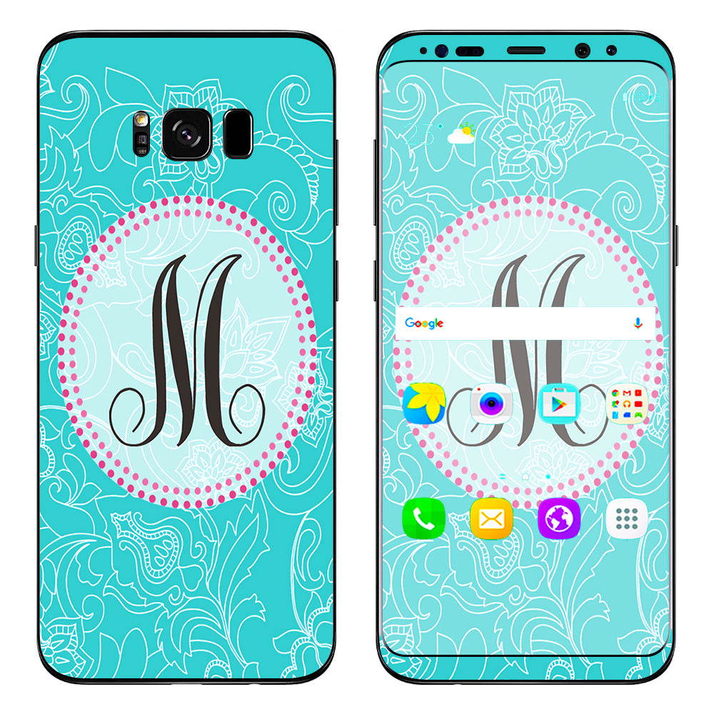  Monogram Letter M Samsung Galaxy S8 Skin
