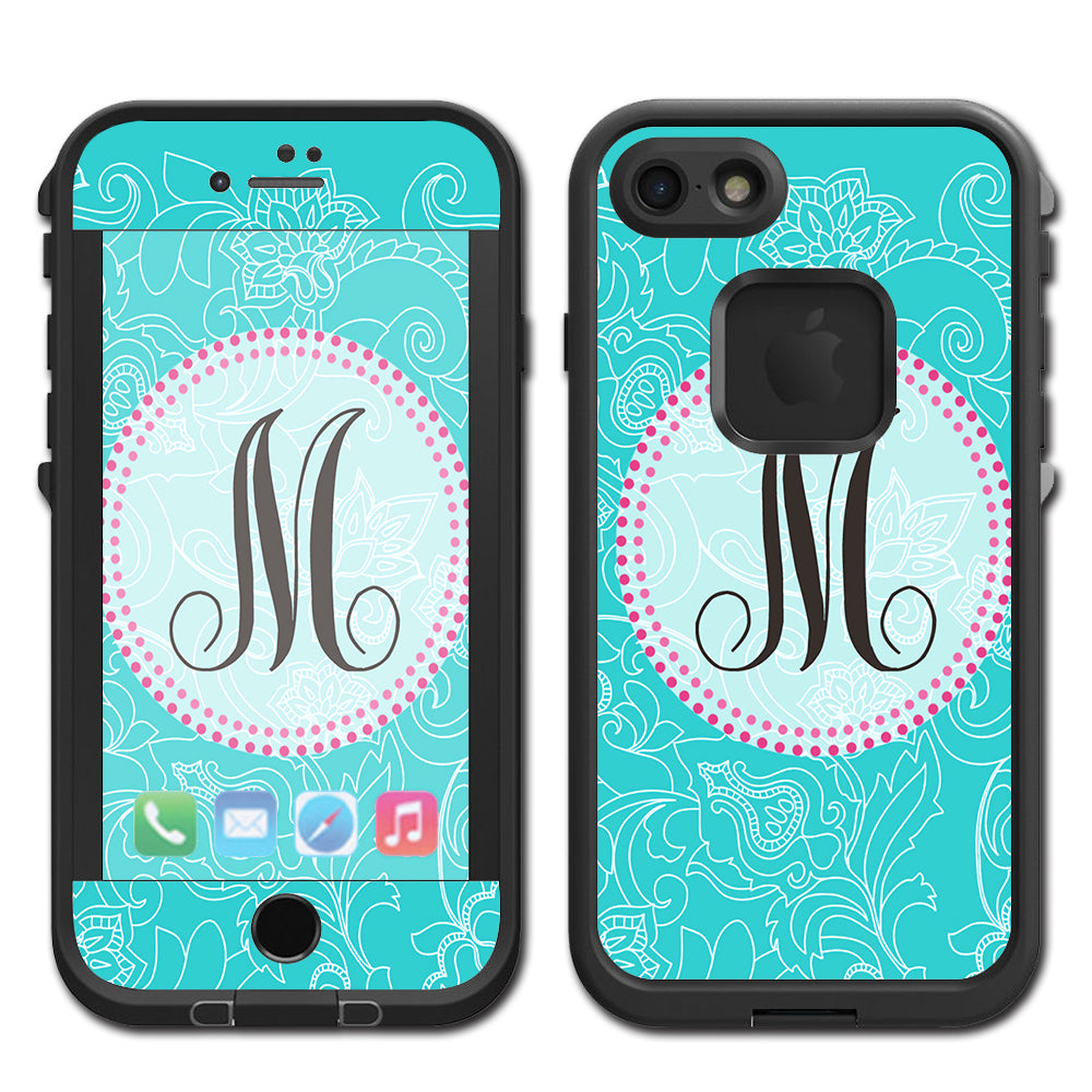  Monogram Letter M Lifeproof Fre iPhone 7 or iPhone 8 Skin