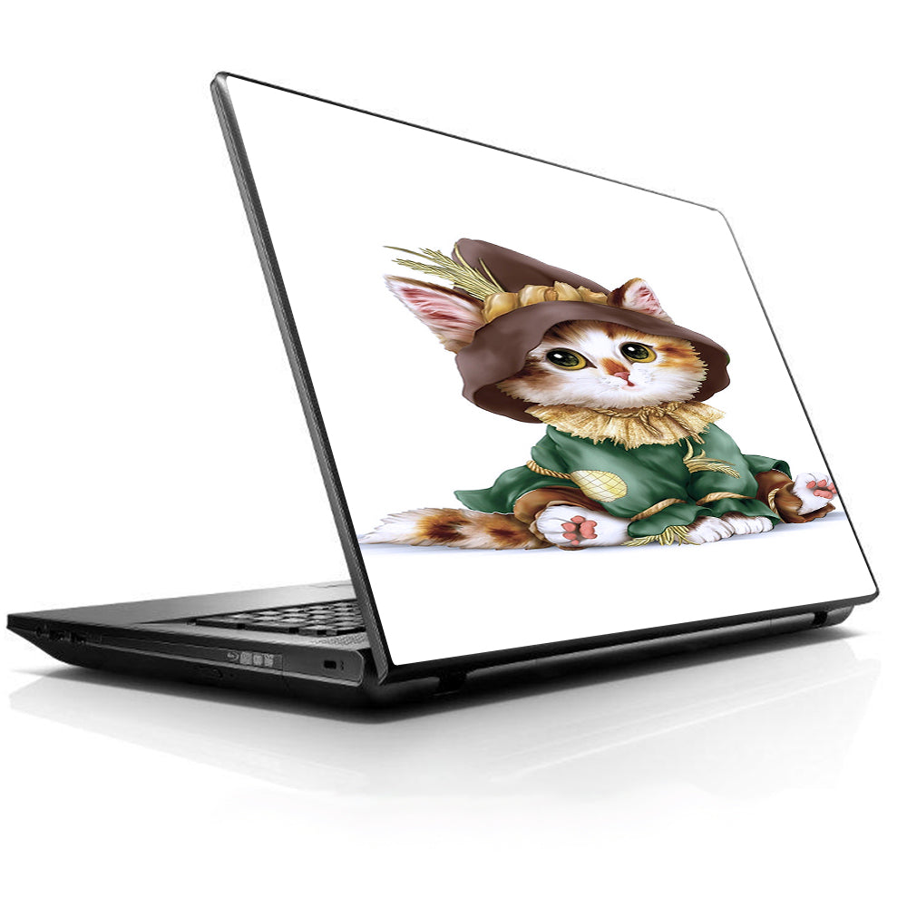  Kitten Scarecrow Universal 13 to 16 inch wide laptop Skin
