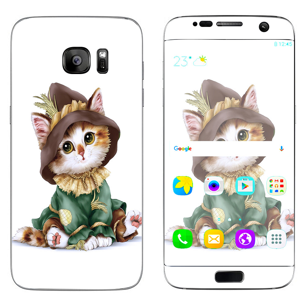  Kitten Scarecrow Samsung Galaxy S7 Edge Skin