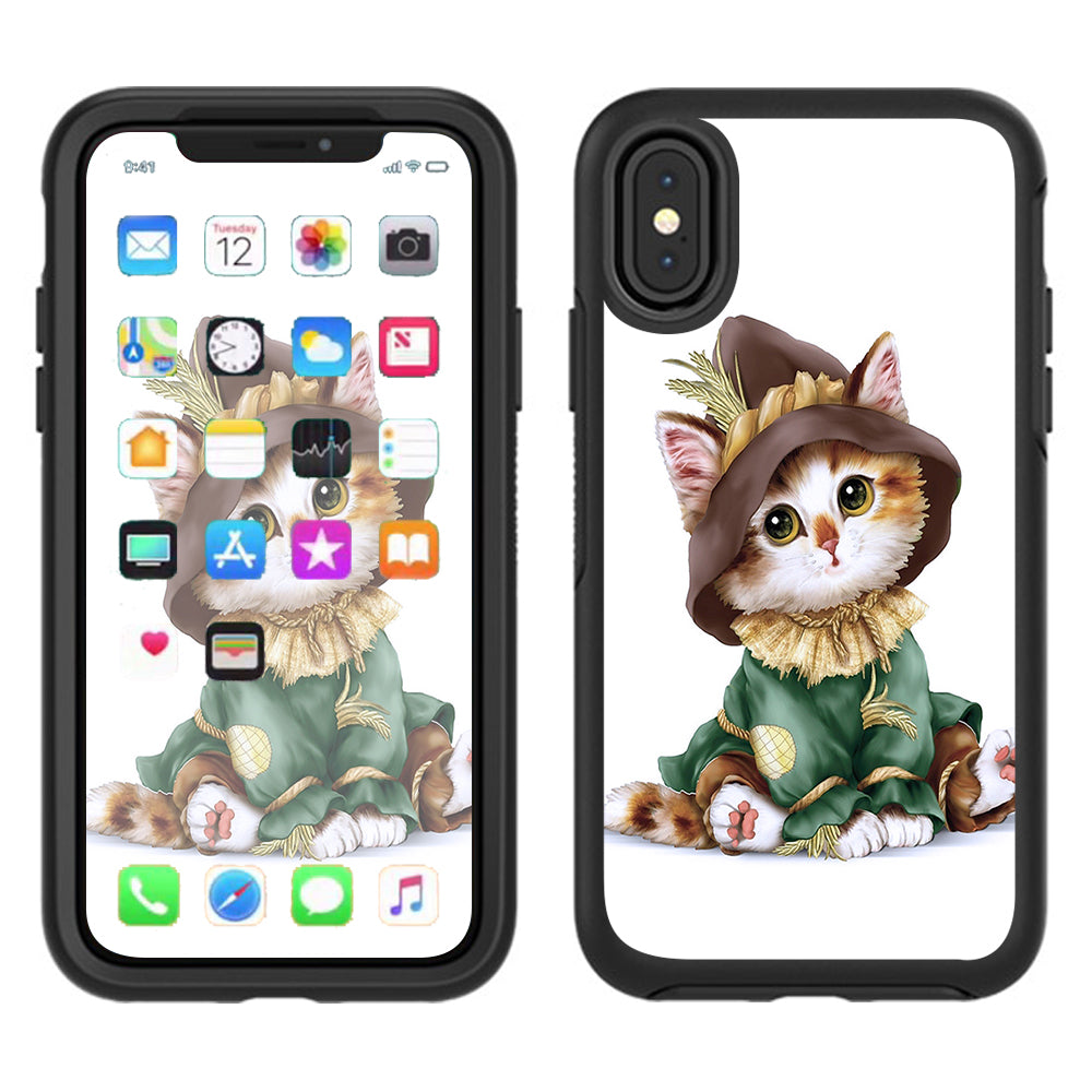  Kitten Scarecrow Otterbox Defender Apple iPhone X Skin