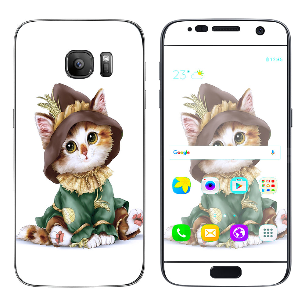  Kitten Scarecrow Samsung Galaxy S7 Skin