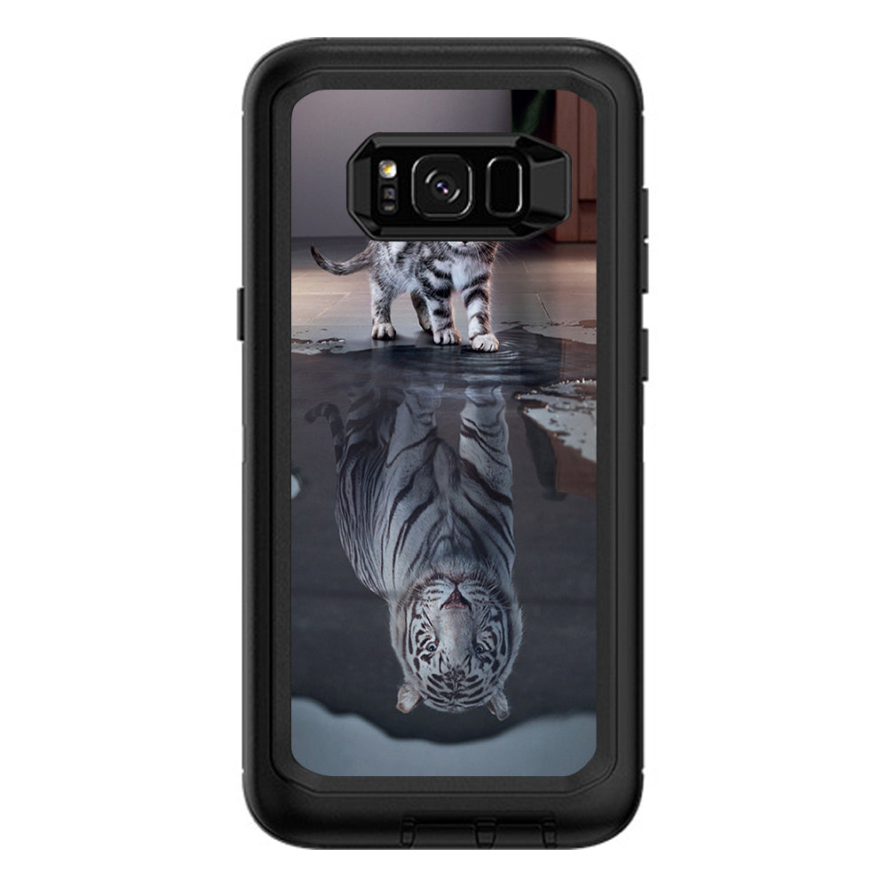  Kitten Reflection Of Lion Otterbox Defender Samsung Galaxy S8 Plus Skin