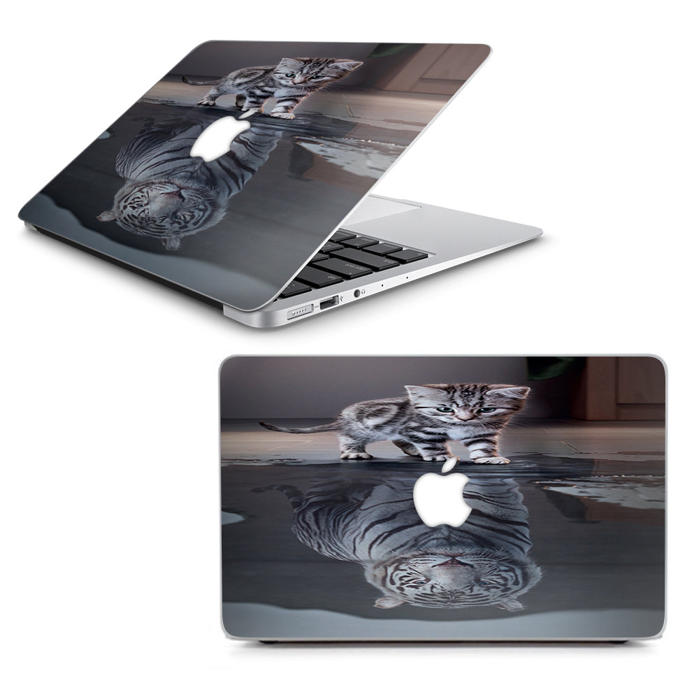  Kitten Reflection Of Lion Macbook Air 13" A1369 A1466 Skin