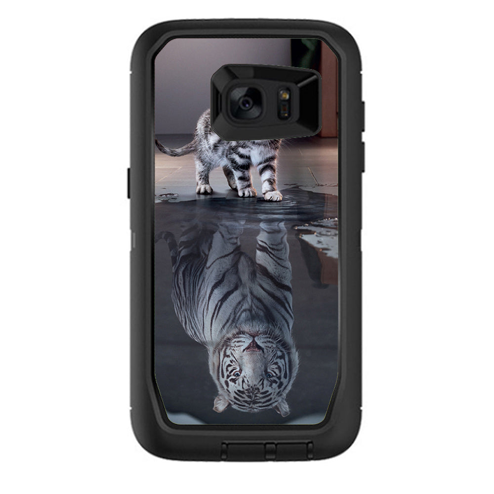  Kitten Reflection Of Lion Otterbox Defender Samsung Galaxy S7 Edge Skin