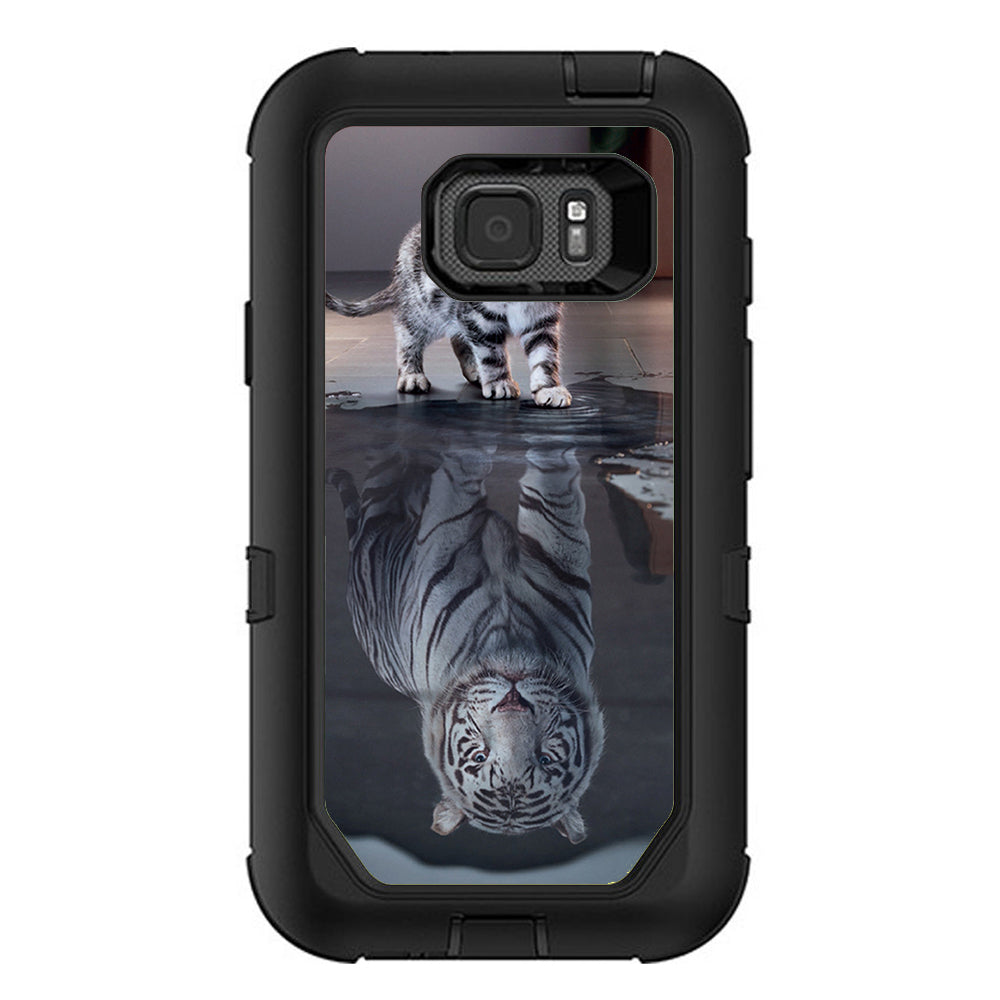  Kitten Reflection Of Lion Otterbox Defender Samsung Galaxy S7 Active Skin