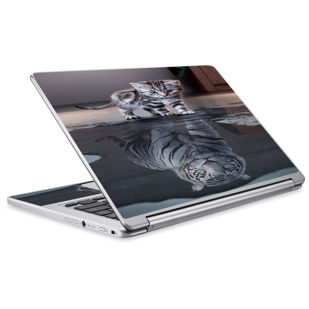  Kitten Reflection Of Lion Acer Chromebook R13 Skin