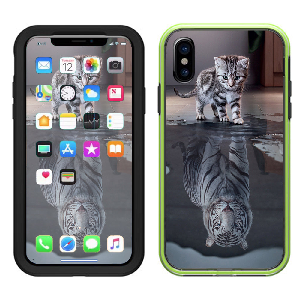  Kitten Reflection Of Lion Lifeproof Slam Case iPhone X Skin