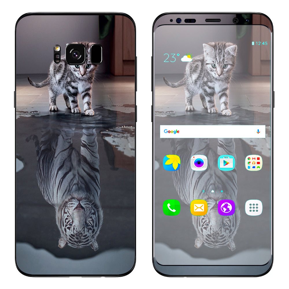  Kitten Reflection Of Lion Samsung Galaxy S8 Plus Skin