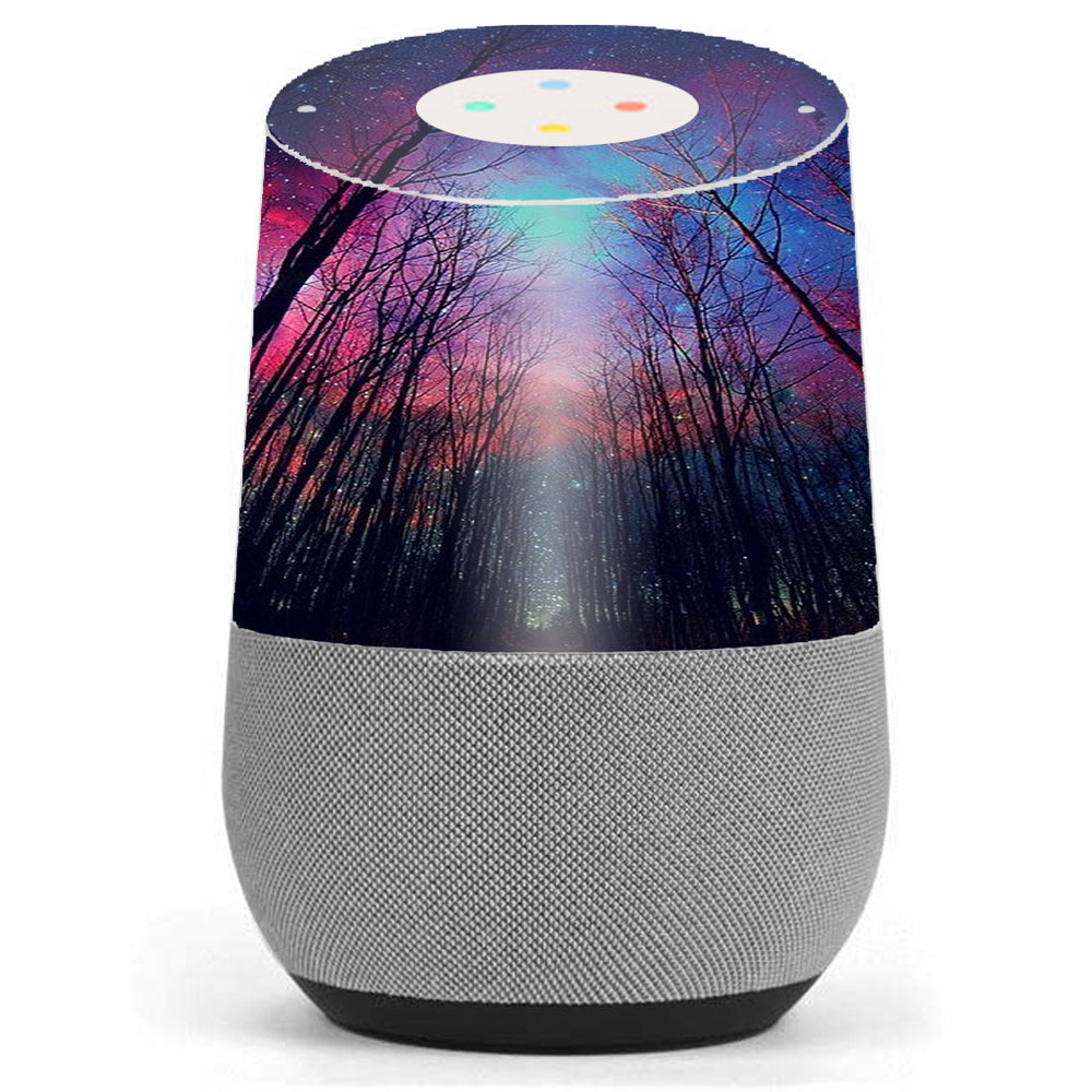  Galaxy Sky Through Trees Forest Google Home Skin