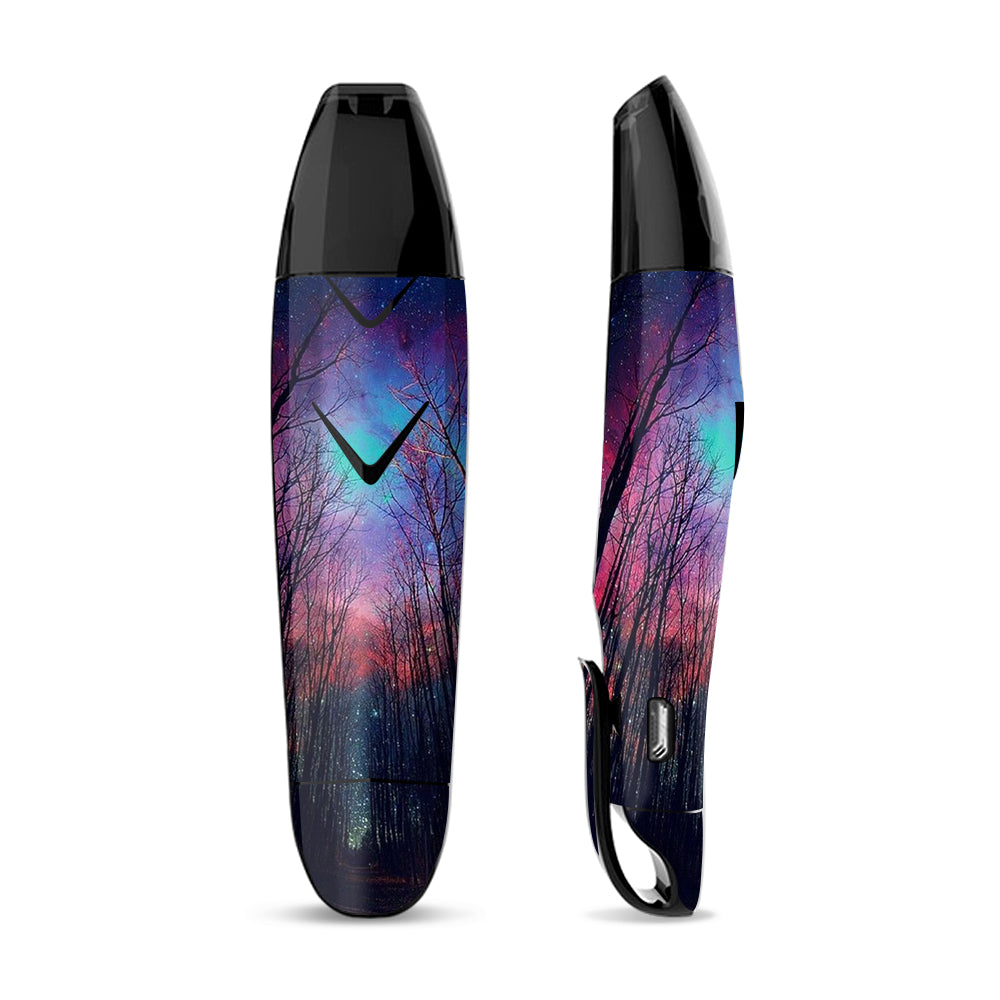 Skin Decal for Suorin Vagon  Vape / Galaxy Sky through Trees Forest